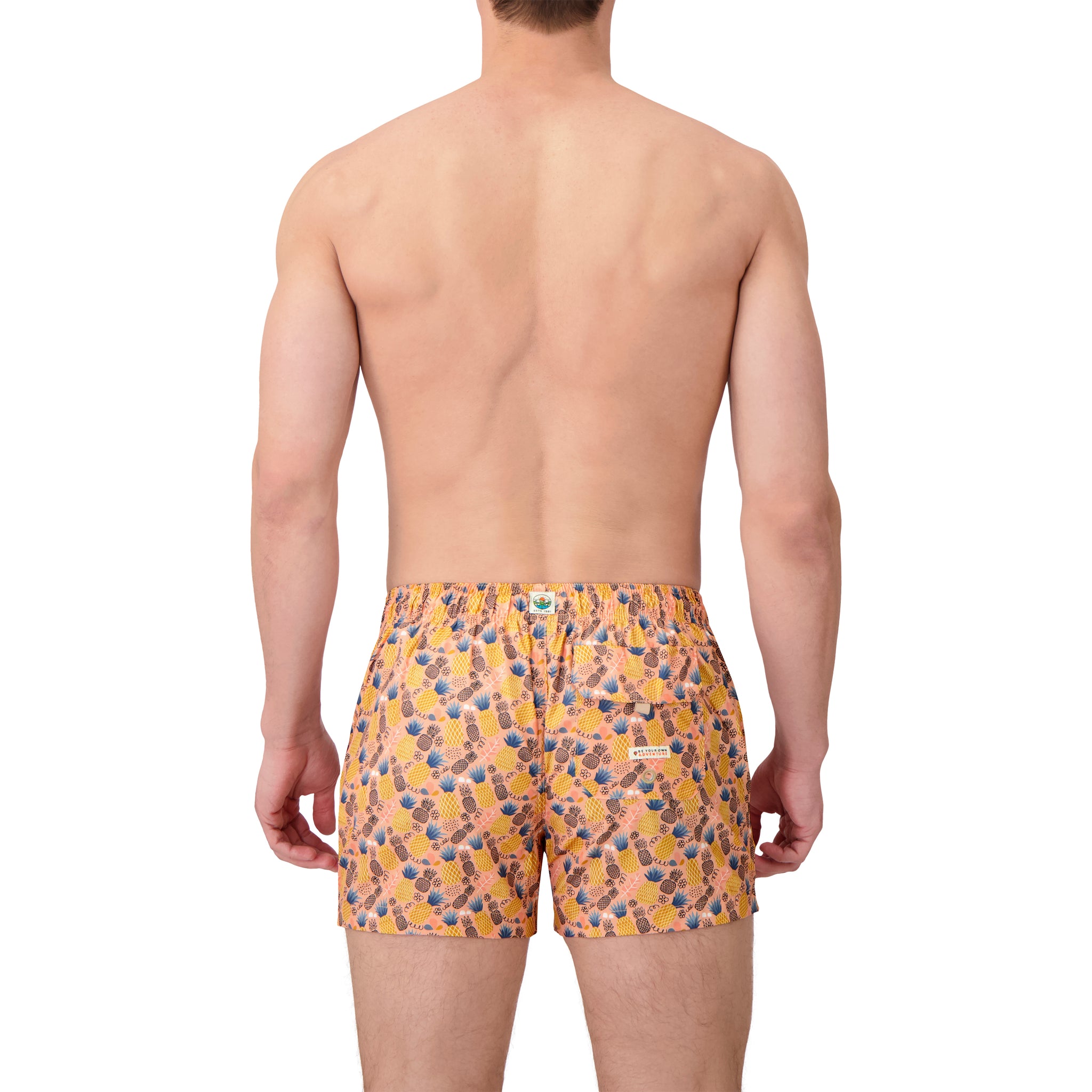 Micro Fiber Woven Printed Swim Trunk-Mens