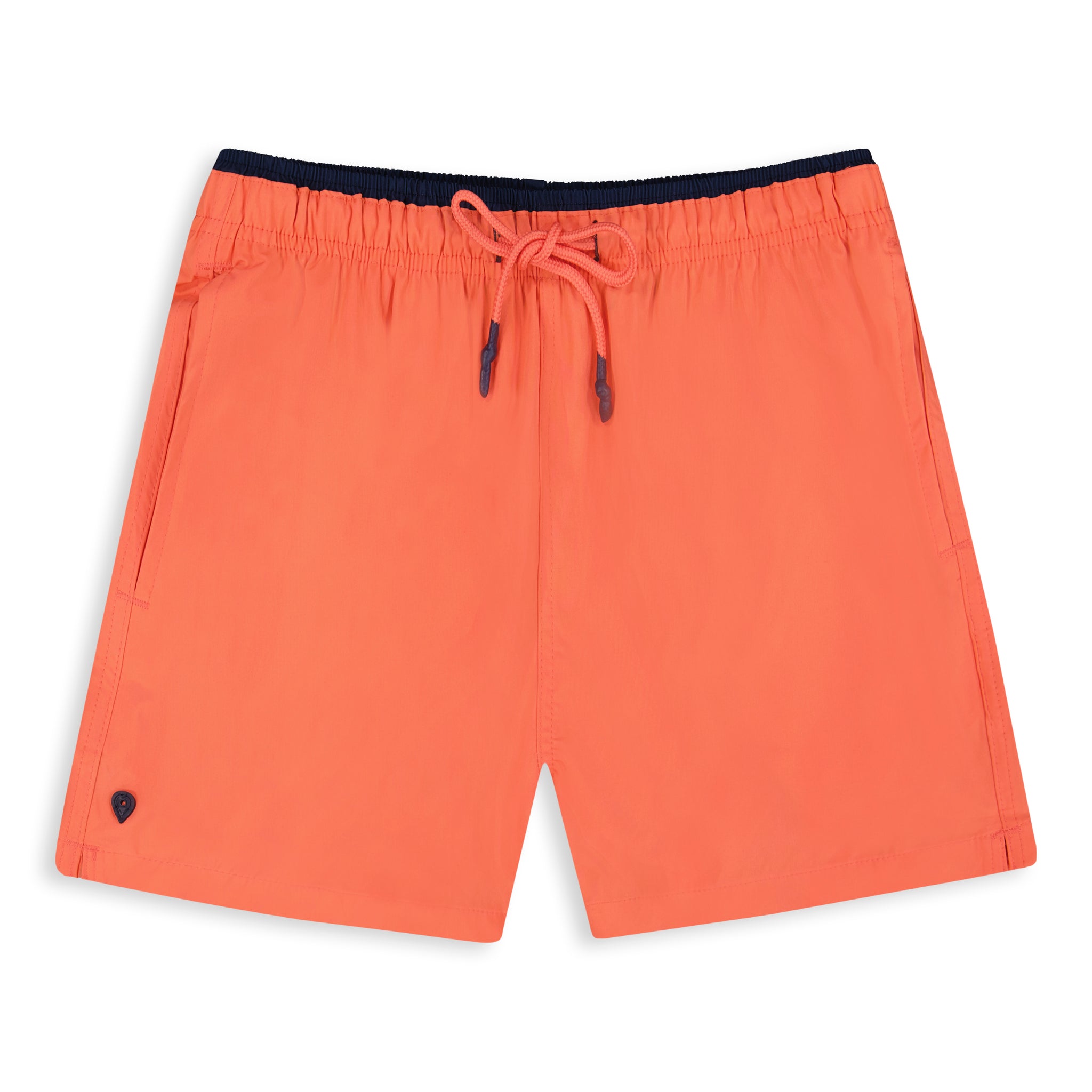 Micro Fiber Woven Solid Swim Trunk-Mens