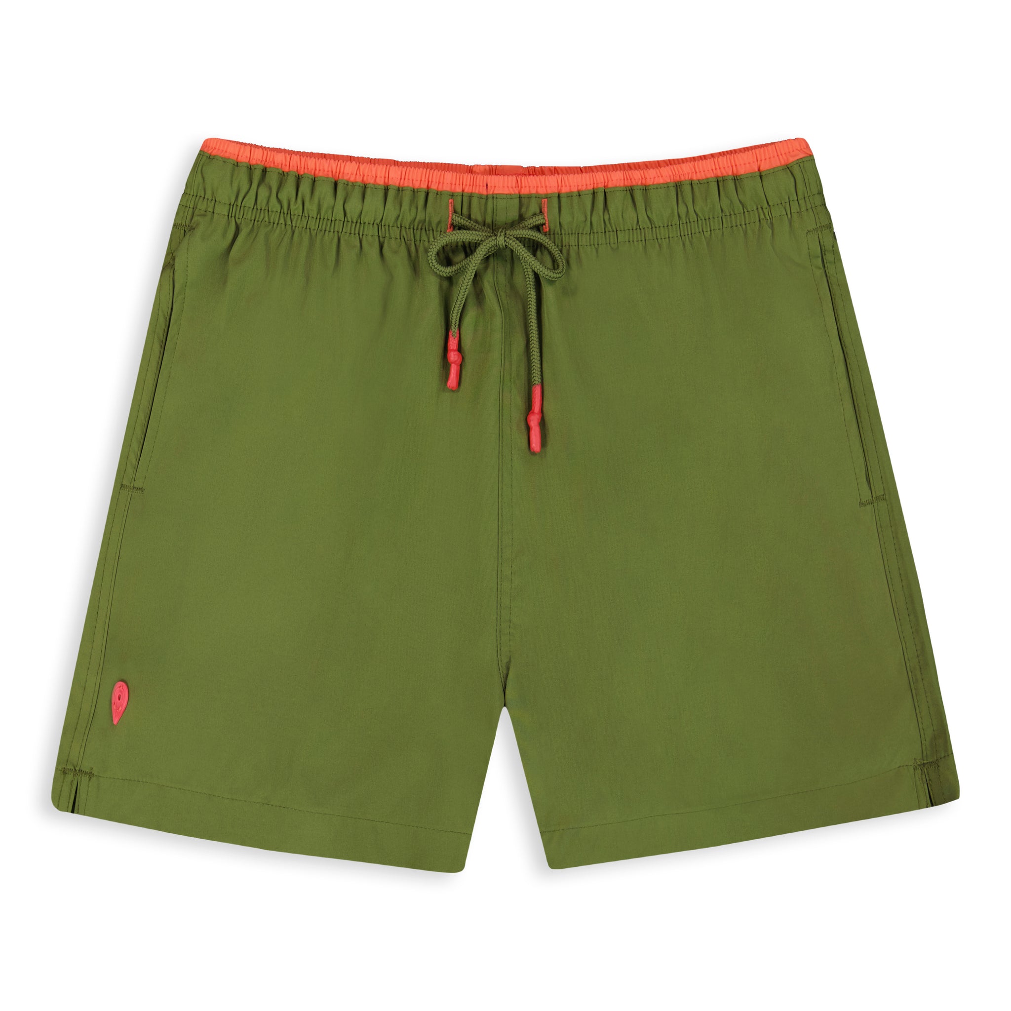 Micro Fiber Woven Solid Swim Trunk-Mens