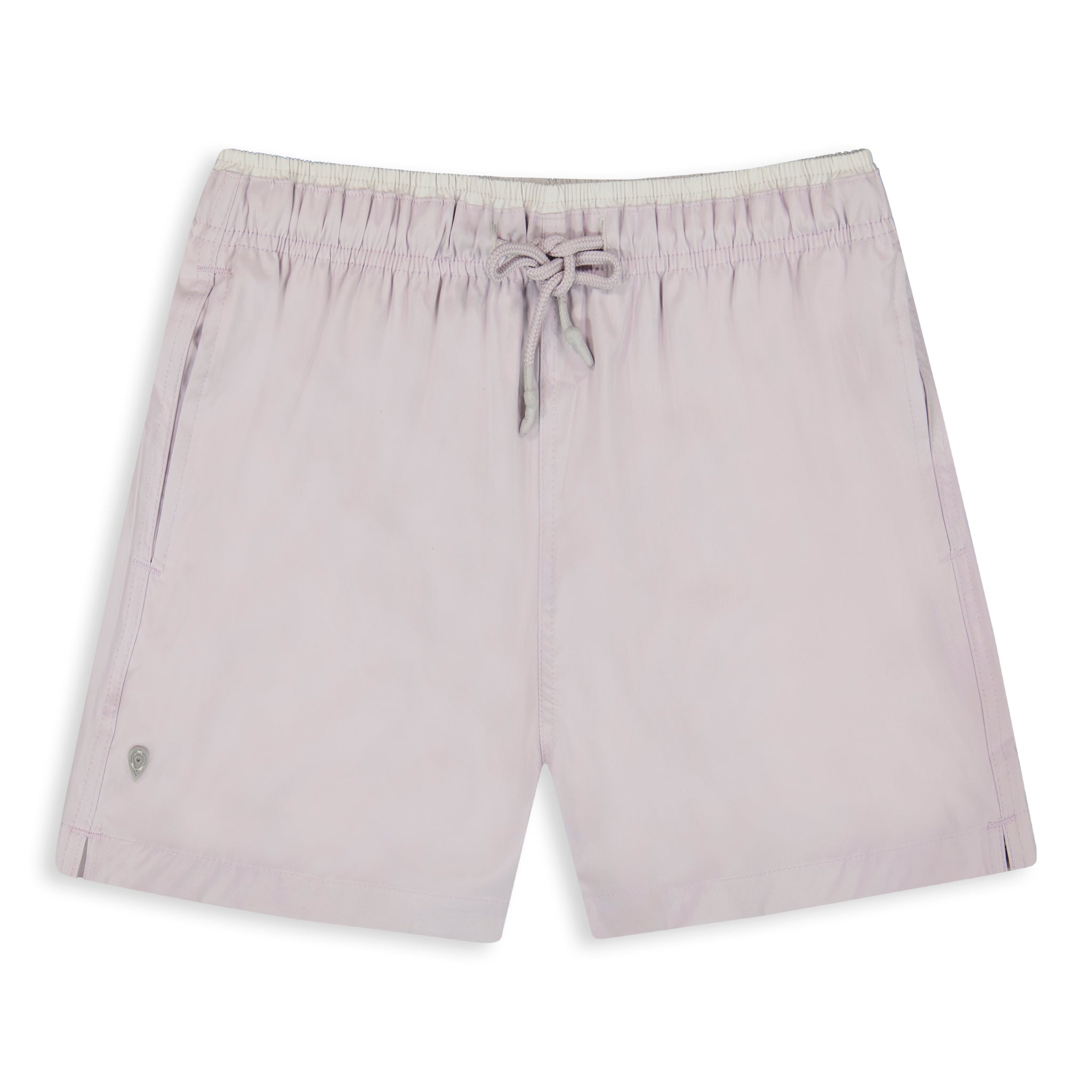 Micro Fiber Woven Solid Swim Trunk-Mens