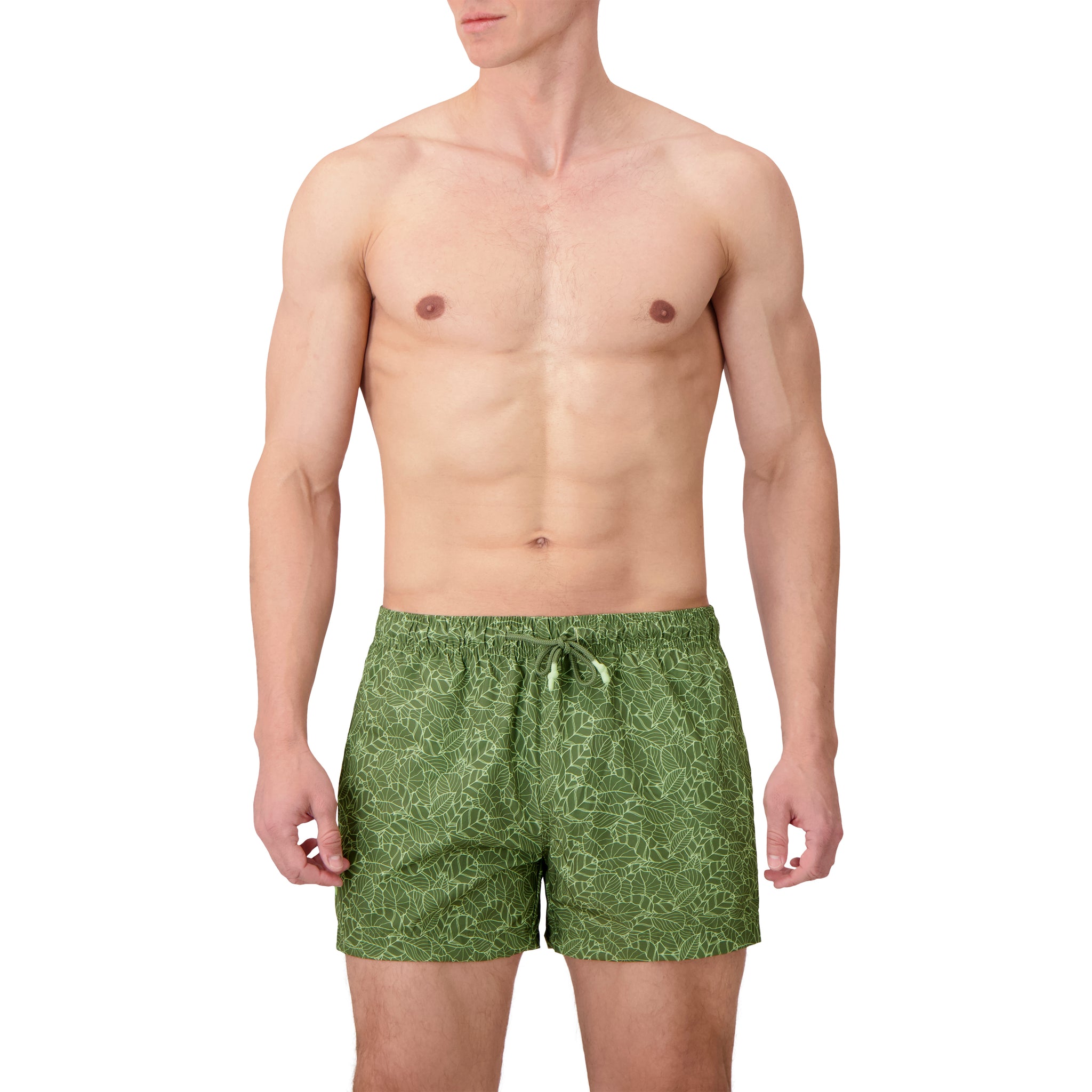 Micro Fiber Woven Printed Swim Trunk-Mens