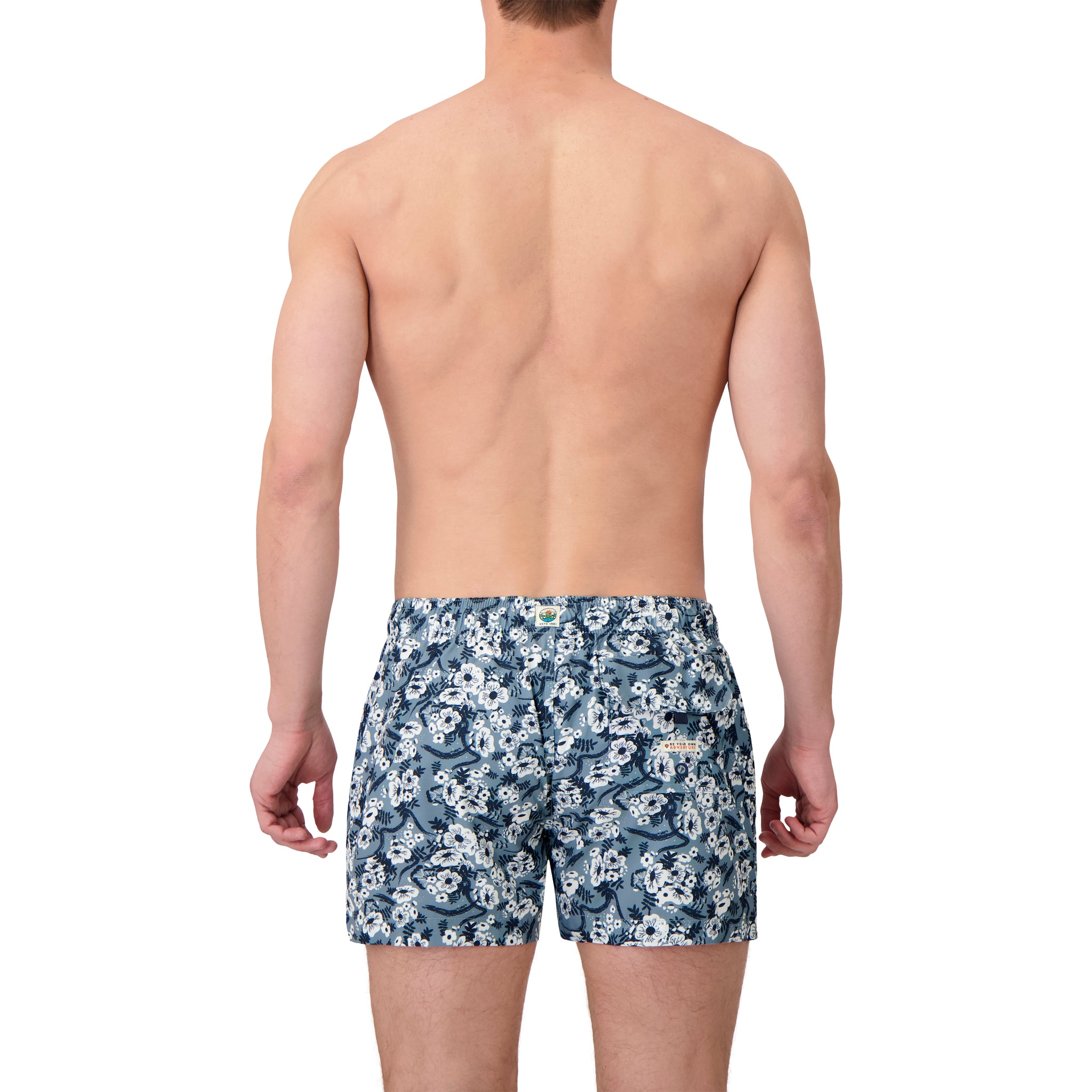 Micro Fiber Woven Printed Swim Trunk-Mens