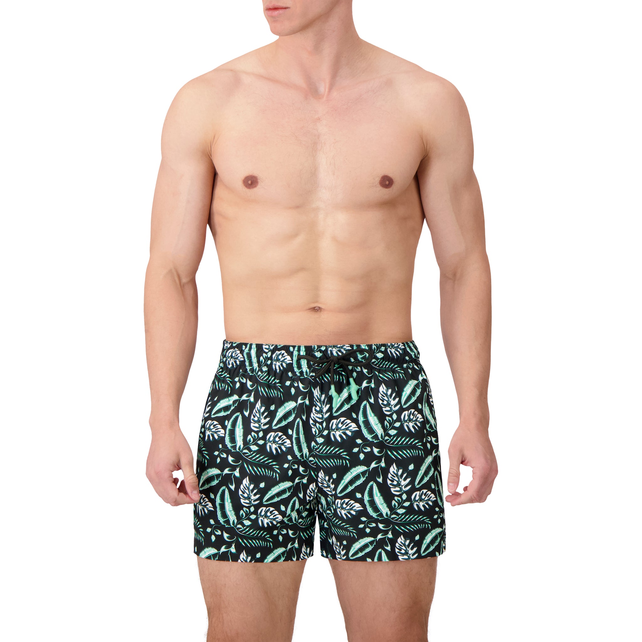Micro Fiber Woven Printed Swim Trunk-Mens