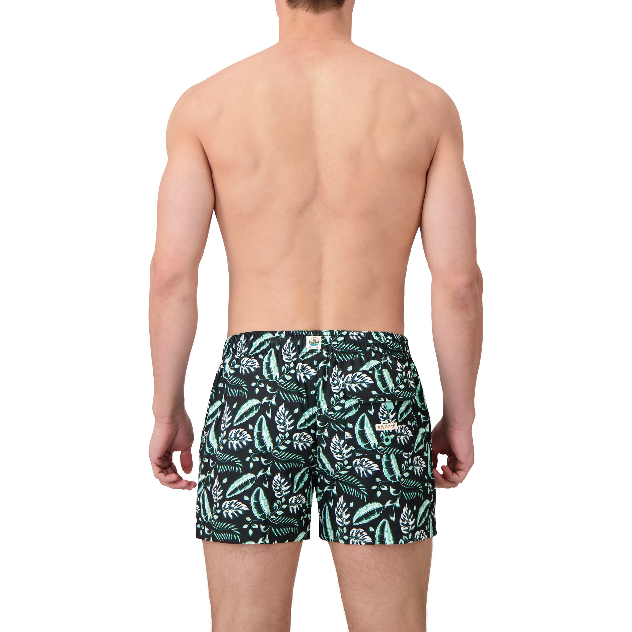 Micro Fiber Woven Printed Swim Trunk-Mens
