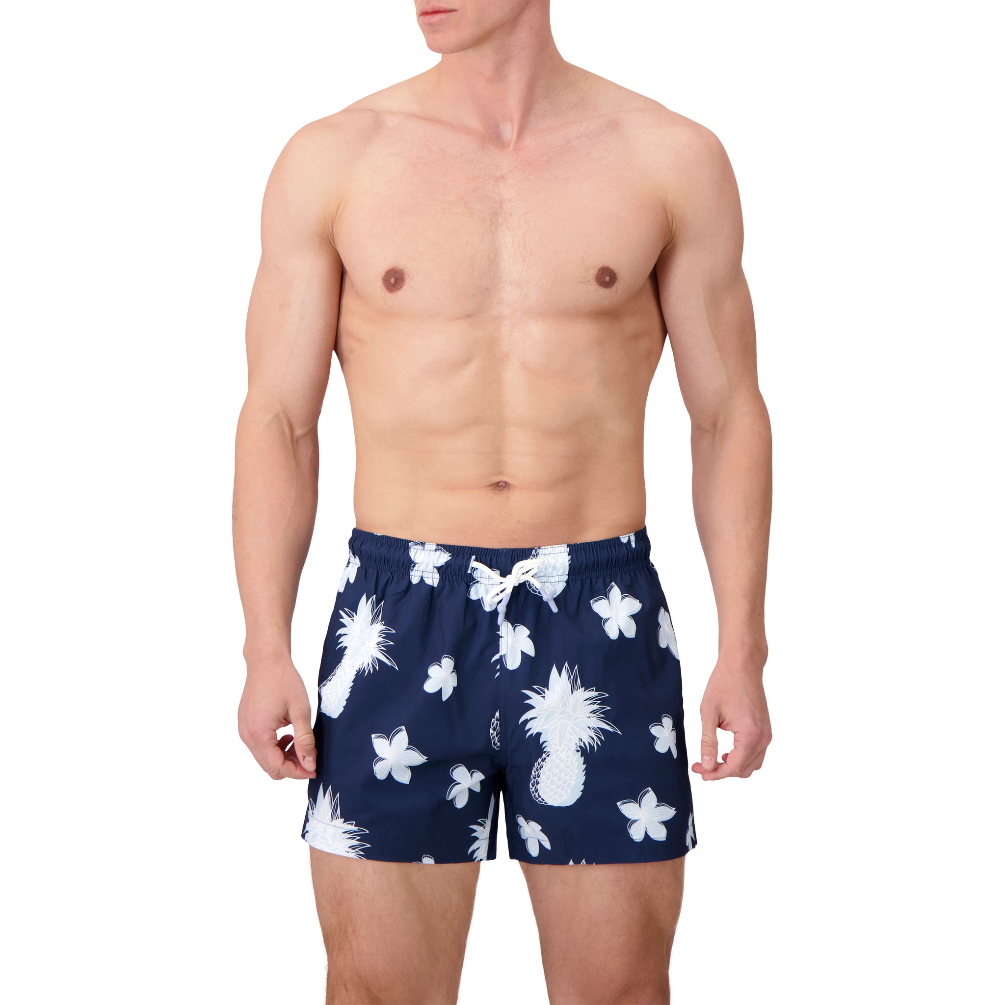 Micro Fiber Woven Printed Swim Trunk-Mens