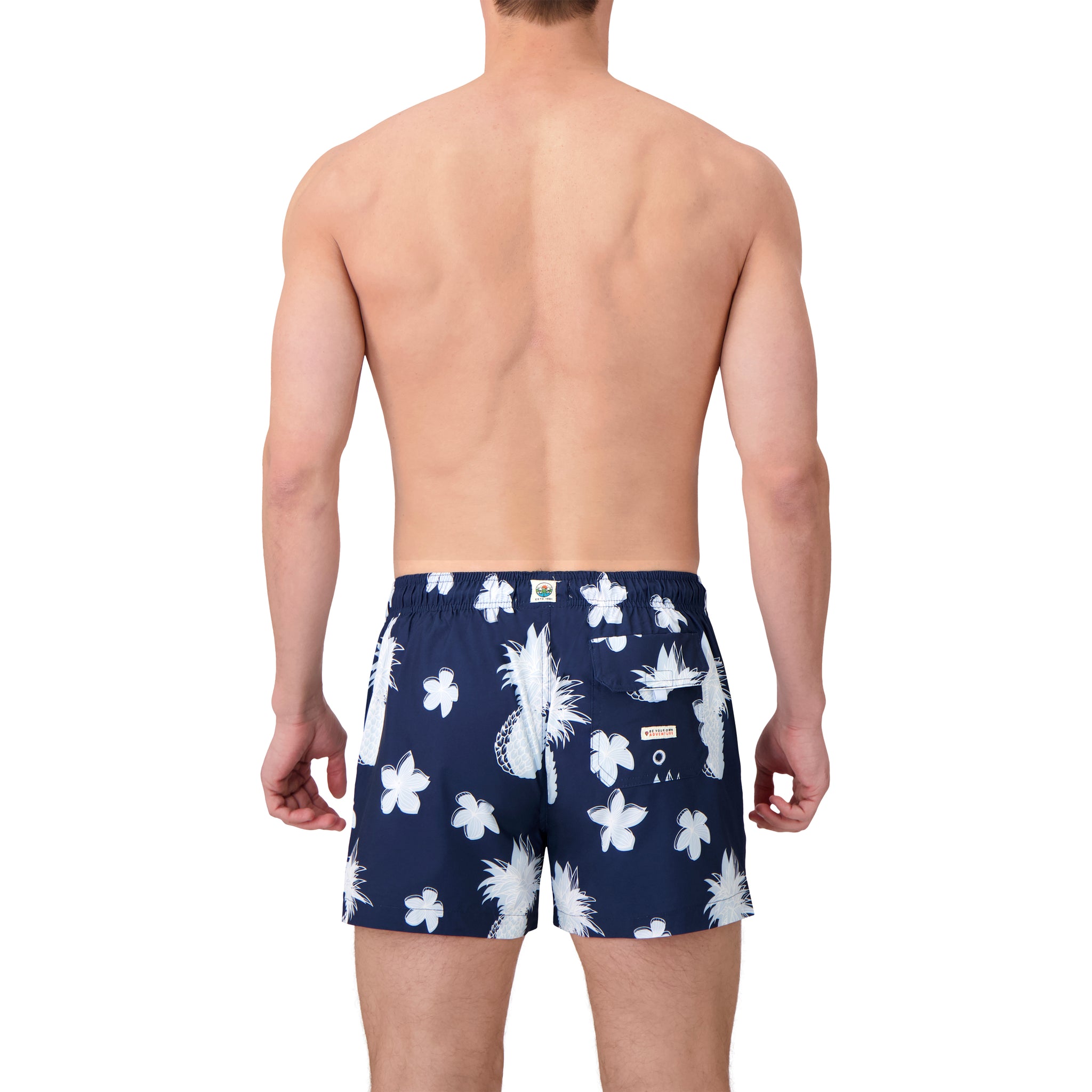 Micro Fiber Woven Printed Swim Trunk-Mens