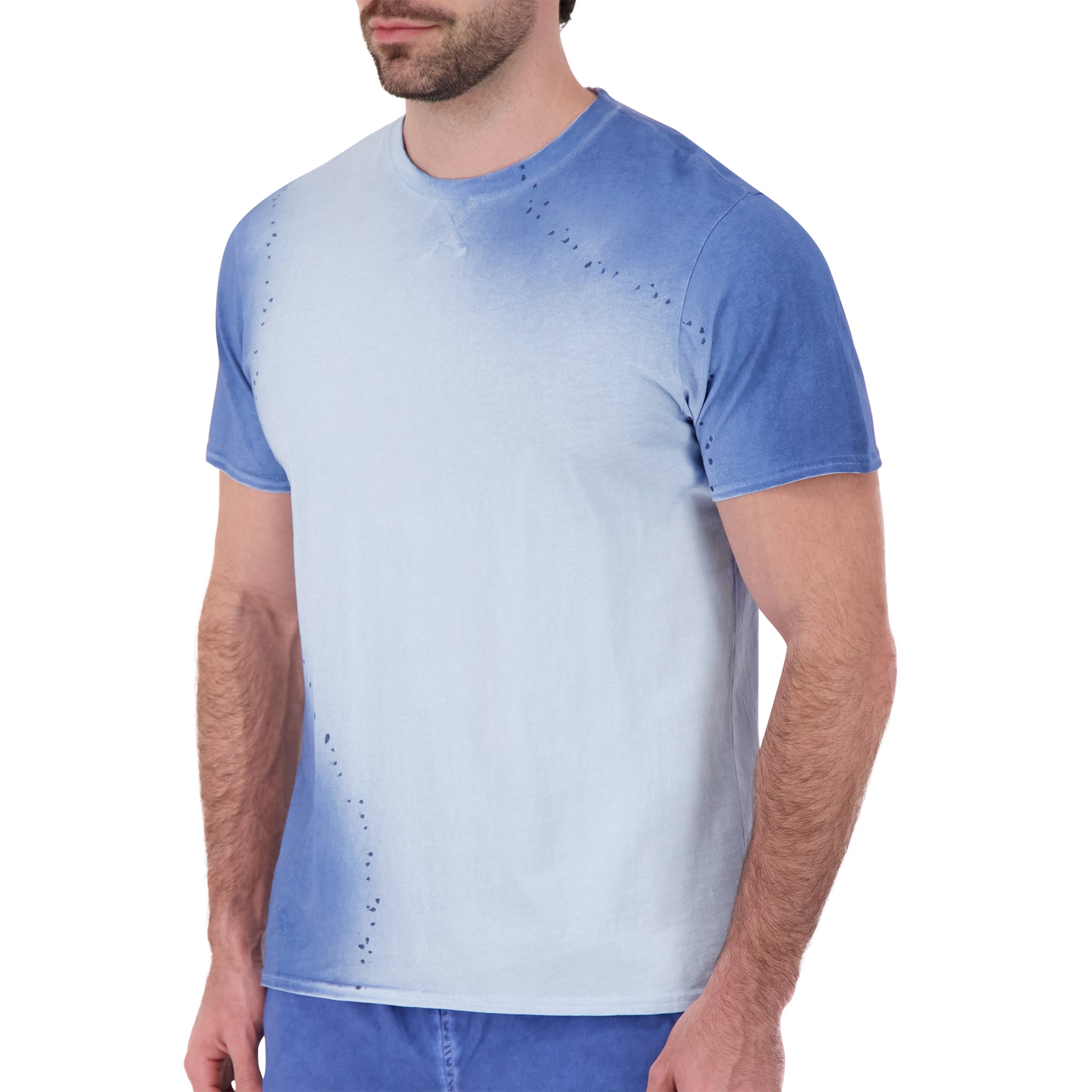 Splatter & Spray T-Shirt in Light Blue