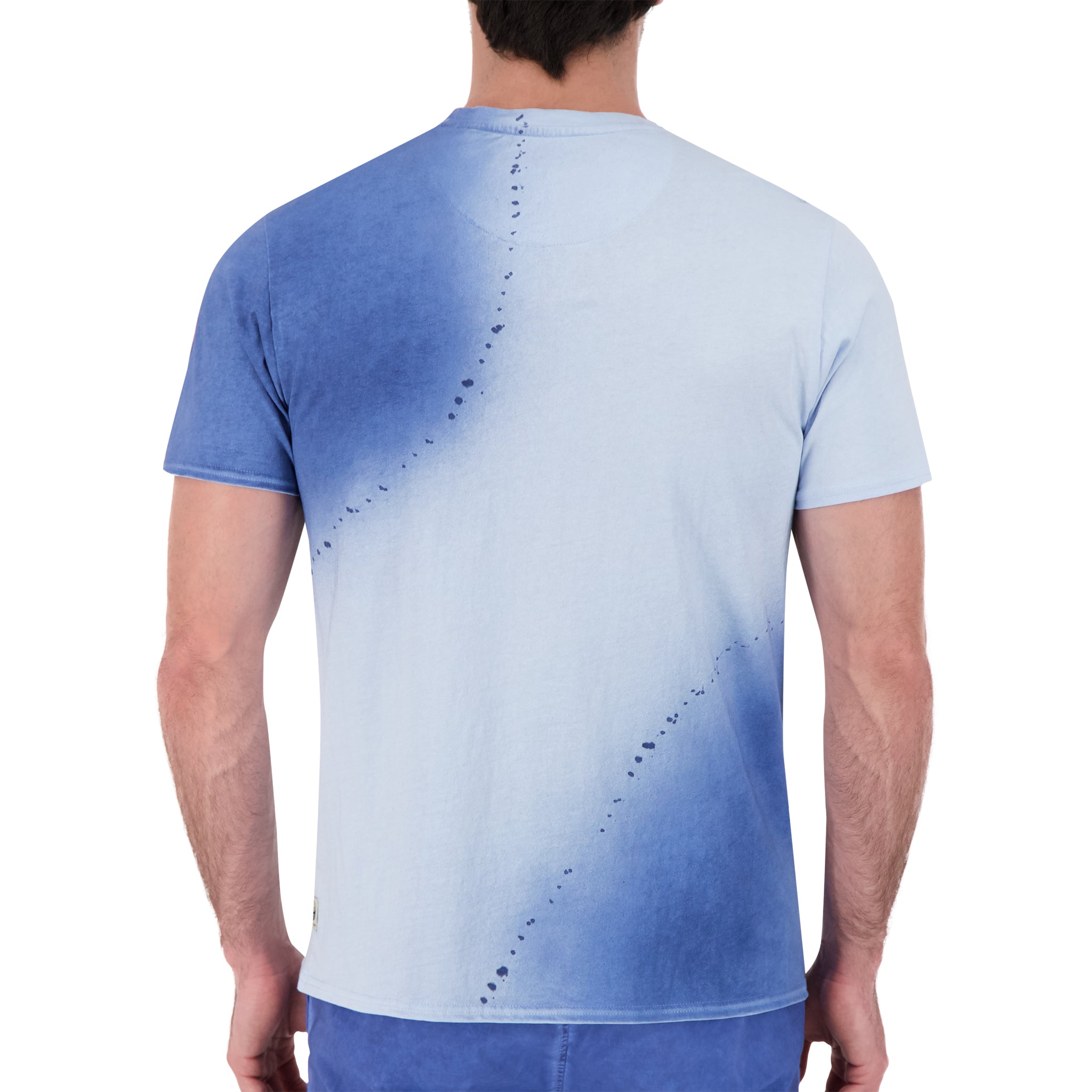 Splatter & Spray T-Shirt in Light Blue