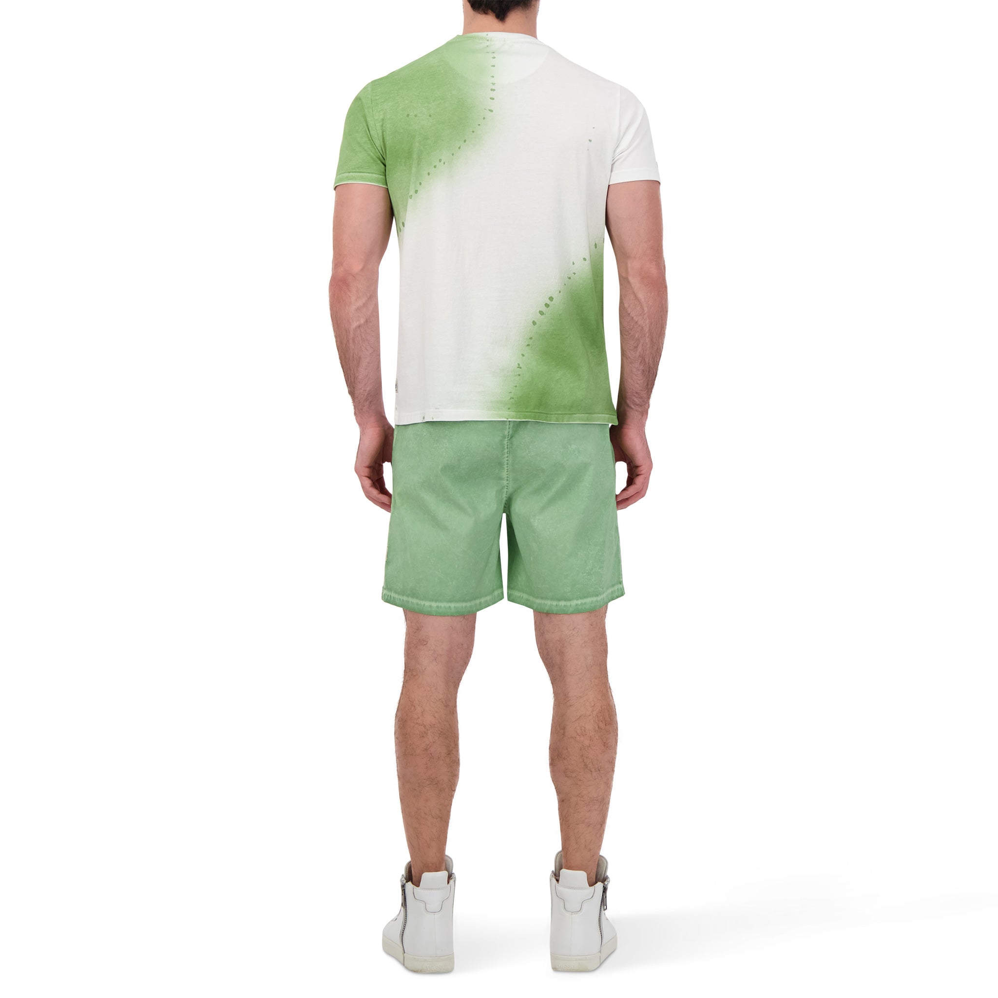 Splatter & Spray T-Shirt in Olive
